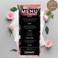 18th Birthday Menu