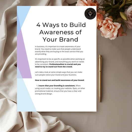 Four Ways To Build Awareness of Your Brand
