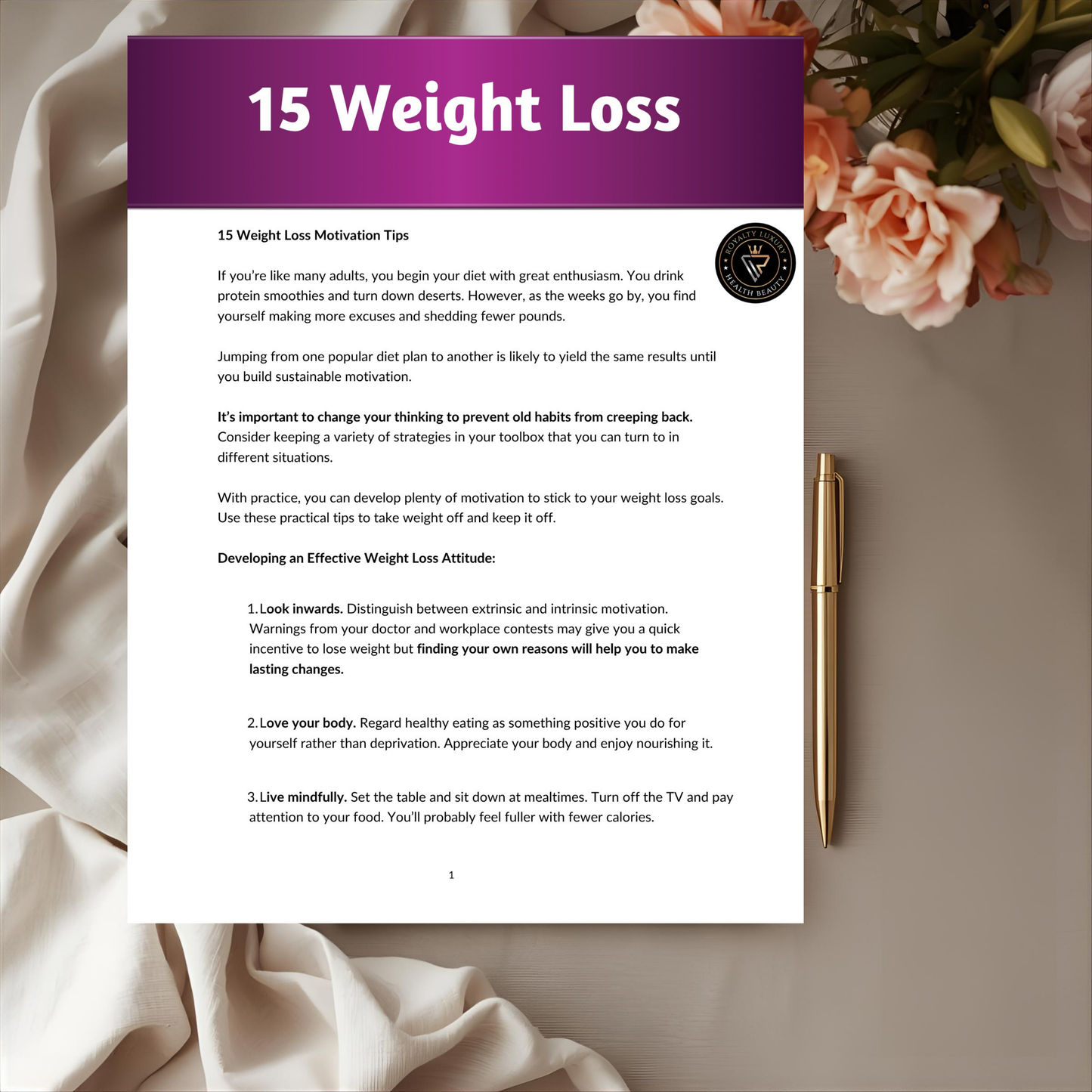 15 Weight Loss Motivation Tips