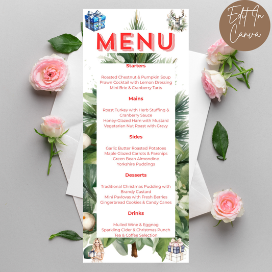 Christmas Party Menu