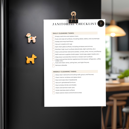 Janitor Checklist