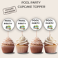 Pool Party Cupcake Topper