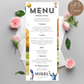 60th Birthday Menu
