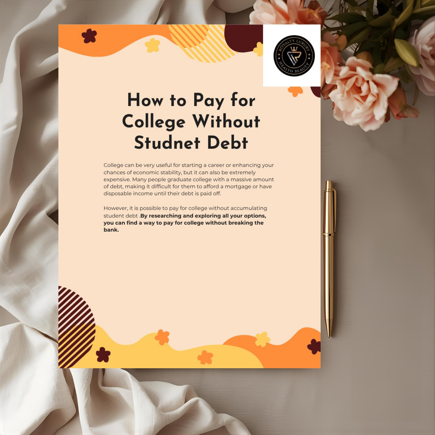 How To Pay For College Without A Student Debt