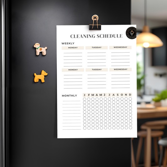 Cleaning Schedules Template