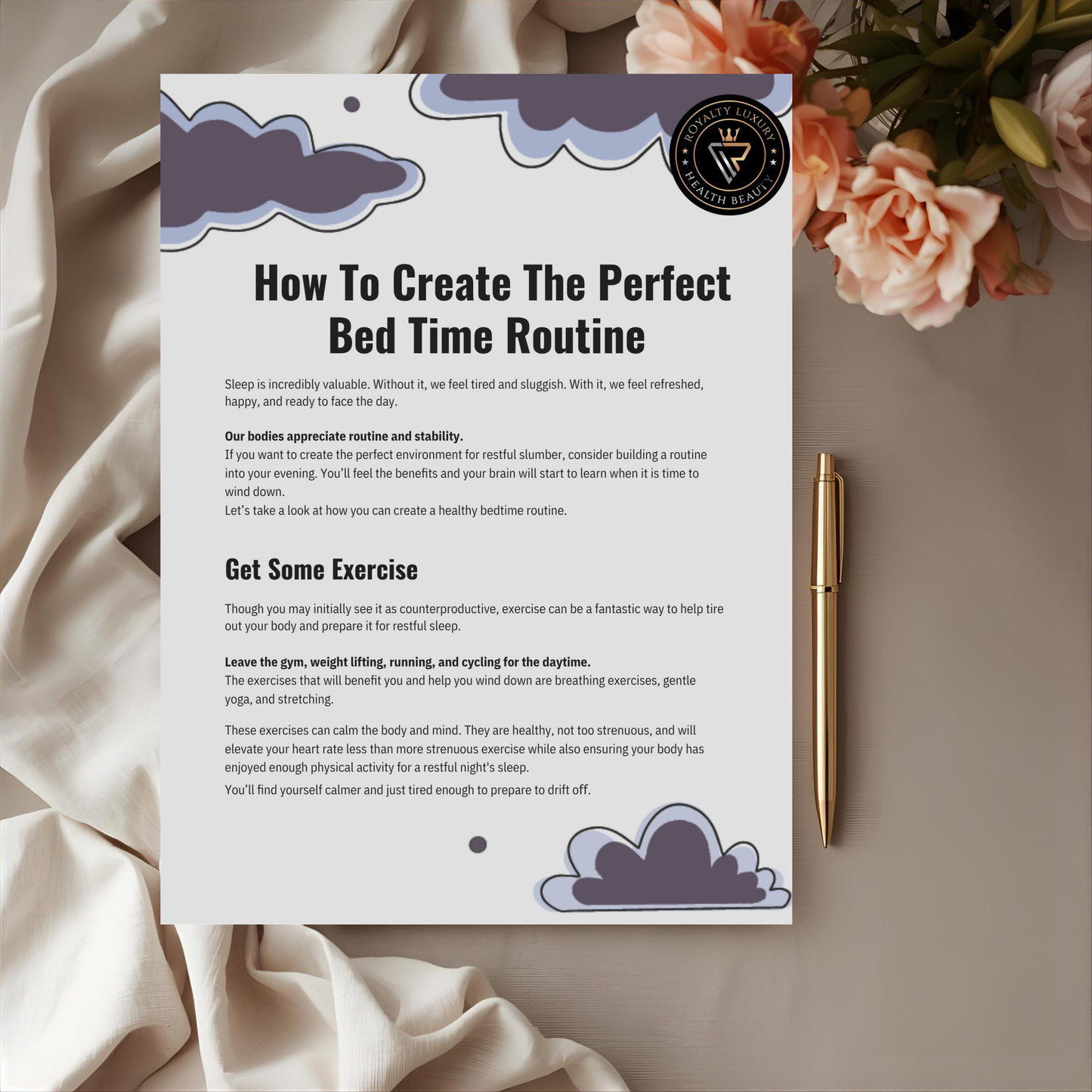 How To Create The Perfect Bed Time Routine