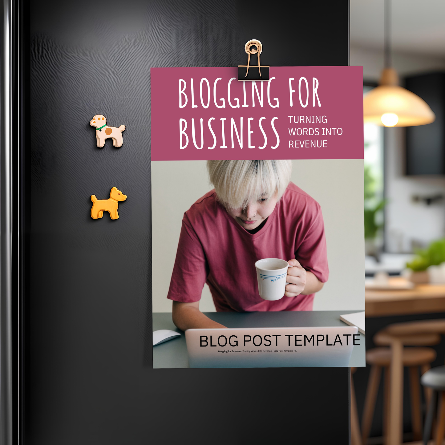 Blogging For Business Turning Words Into Revenue Blog Post Template