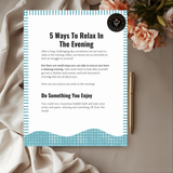 Five Ways To Relax In The Evening