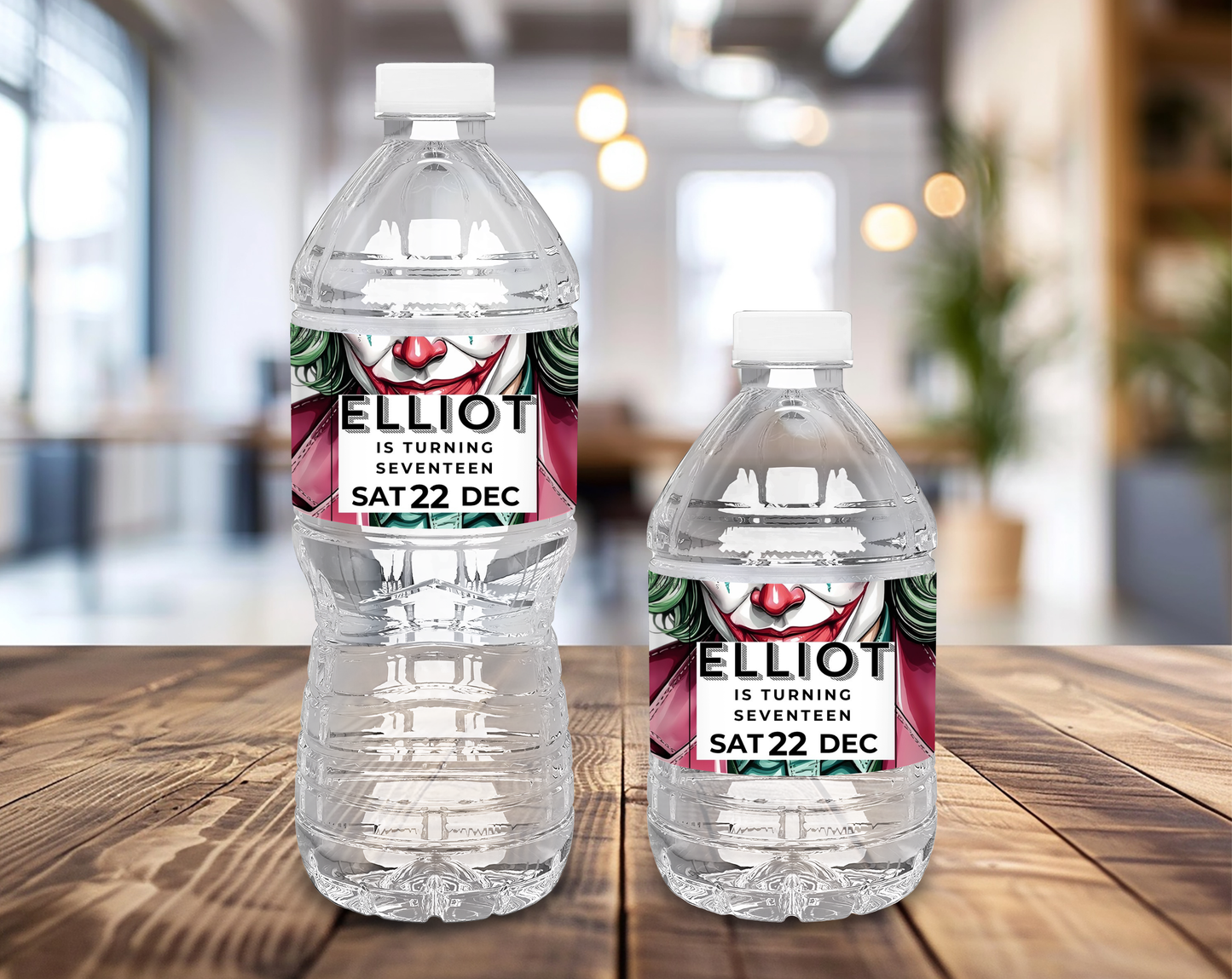 17th Birthday Water Bottle Label