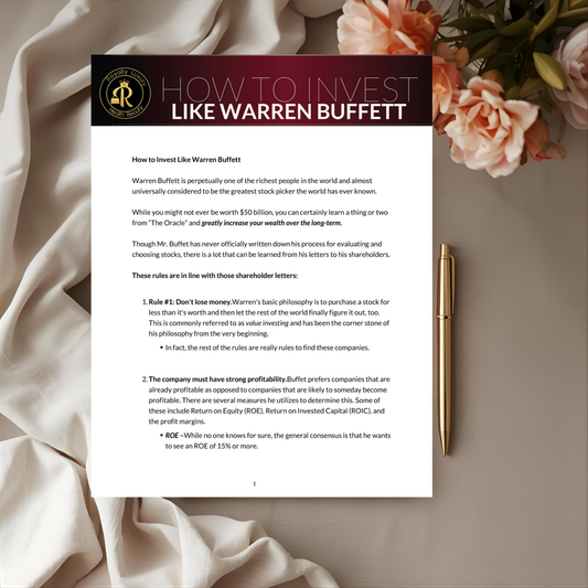 How To Invest Like Warren Buffet