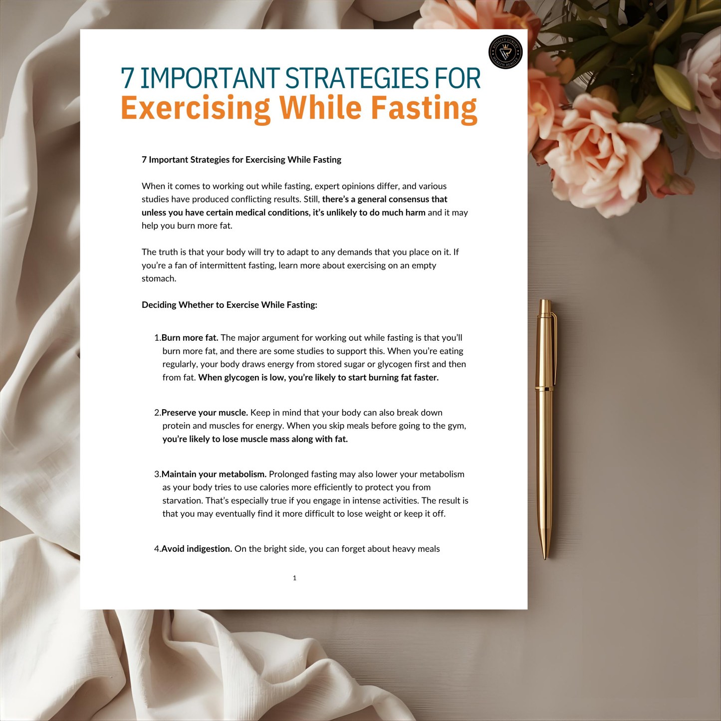 Seven Important Strategies For Exercising While Fasting