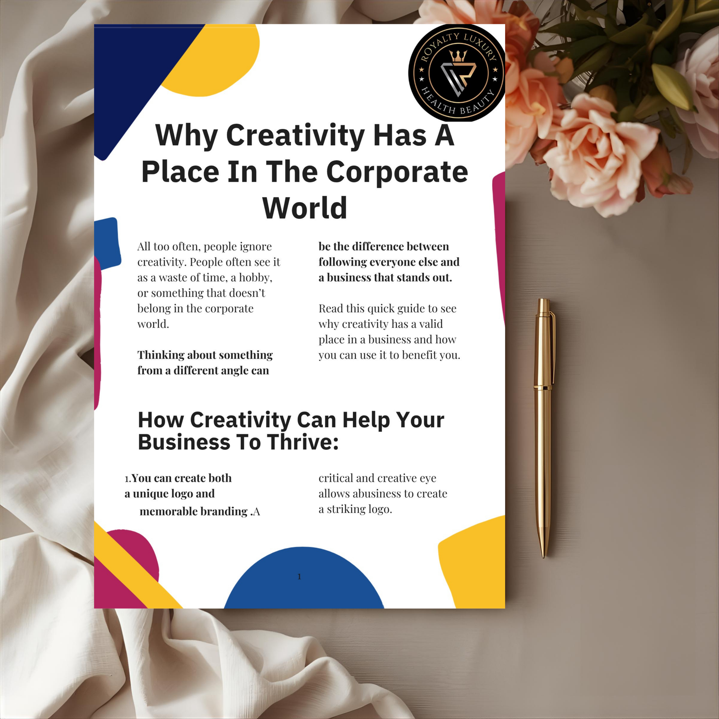 Why Creativity Has A Place In The Corporate World