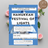 Hanukkah Invitation