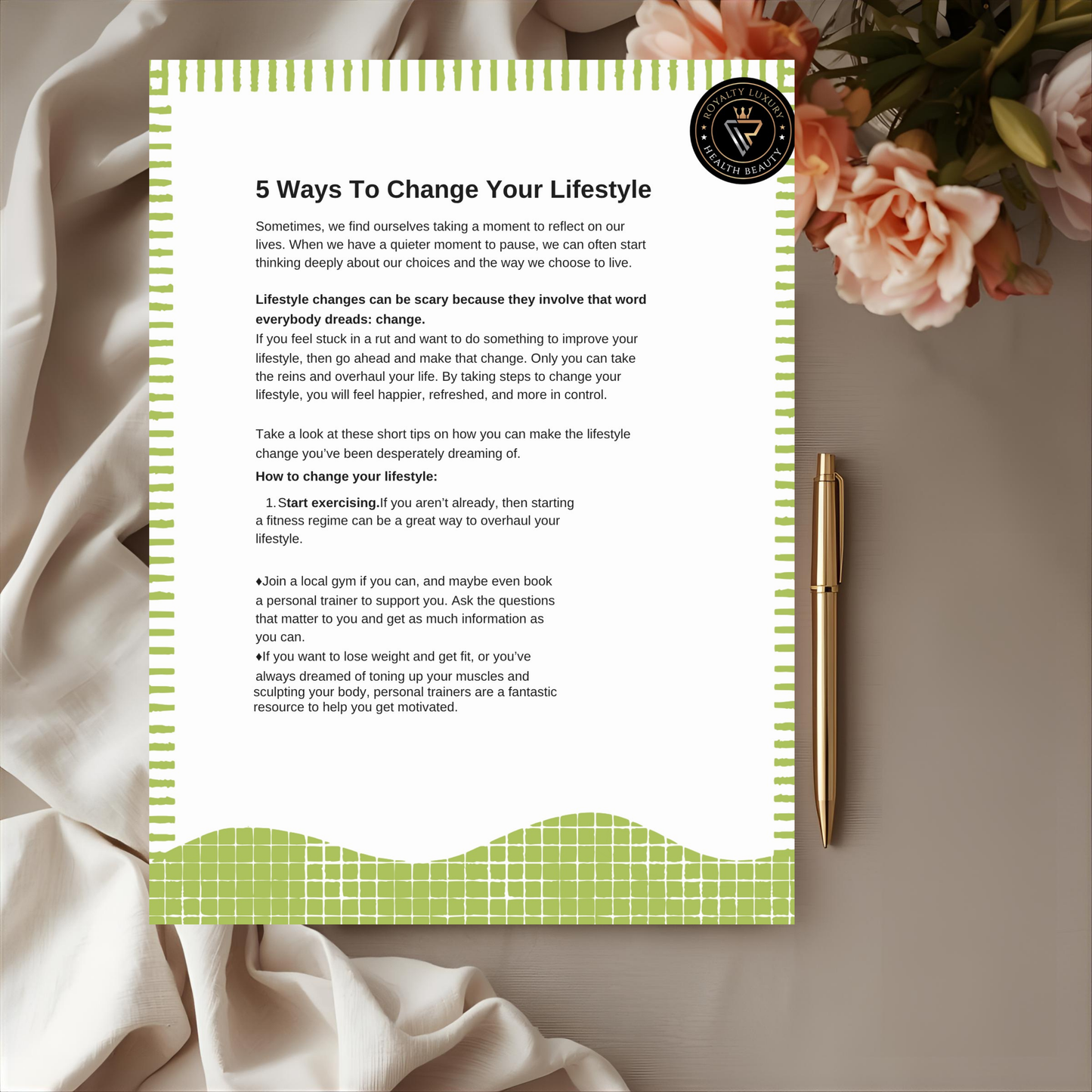 Five Ways To Change Your Lifestyle
