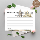 Baptism Word of Advice Card Male