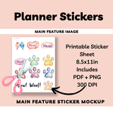 Pet Themed Digital Stickers