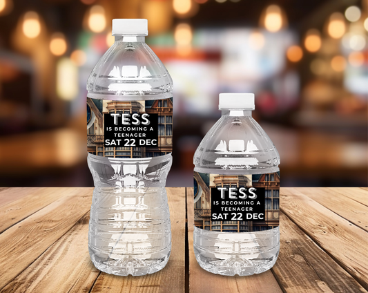 13th Birthday Water Bottle Label Female