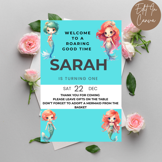 1st Birthday Welcome Sign