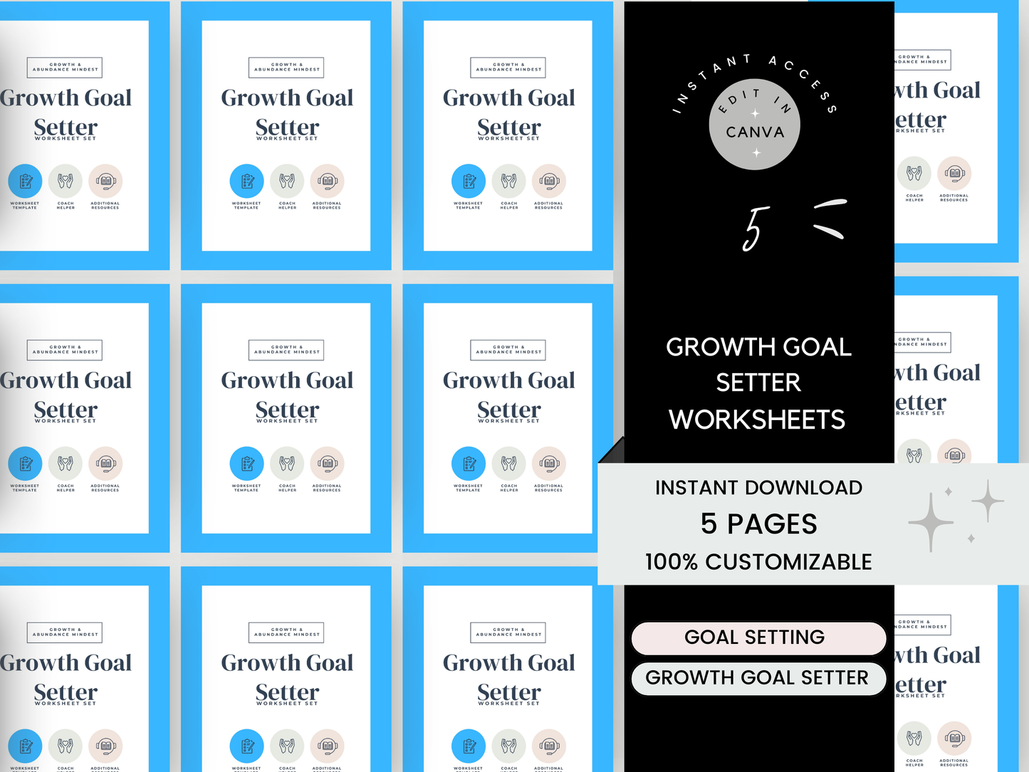 Growth Goal Setter Worksheets