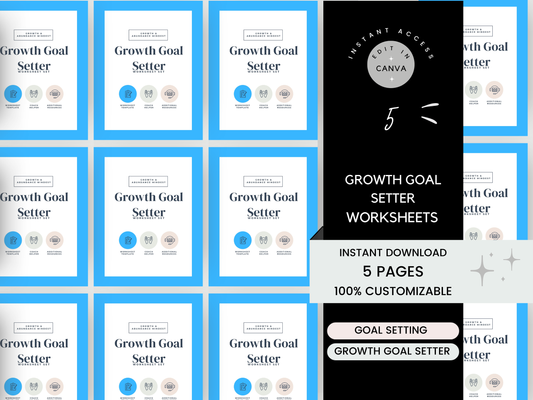 Growth Goal Setter Worksheets