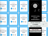 Growth Goal Setter Worksheets