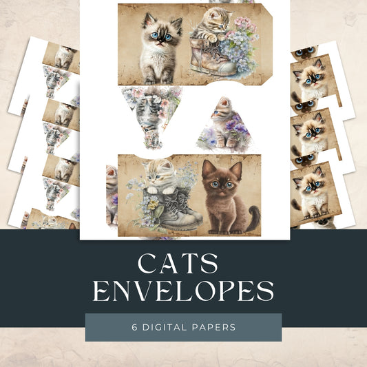 Mini Cat Envelopes