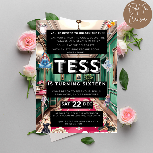 16th Birthday invitation