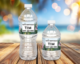 70th Birthday Water Bottle Label