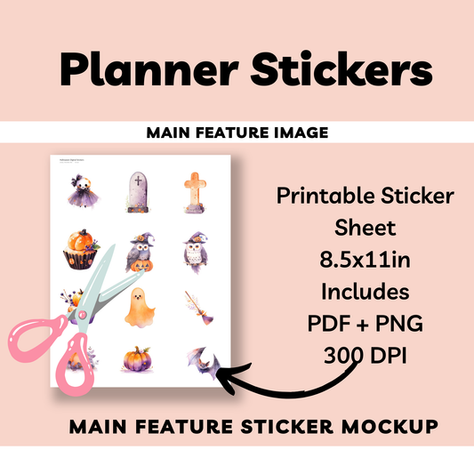 Halloween Digital Stickers