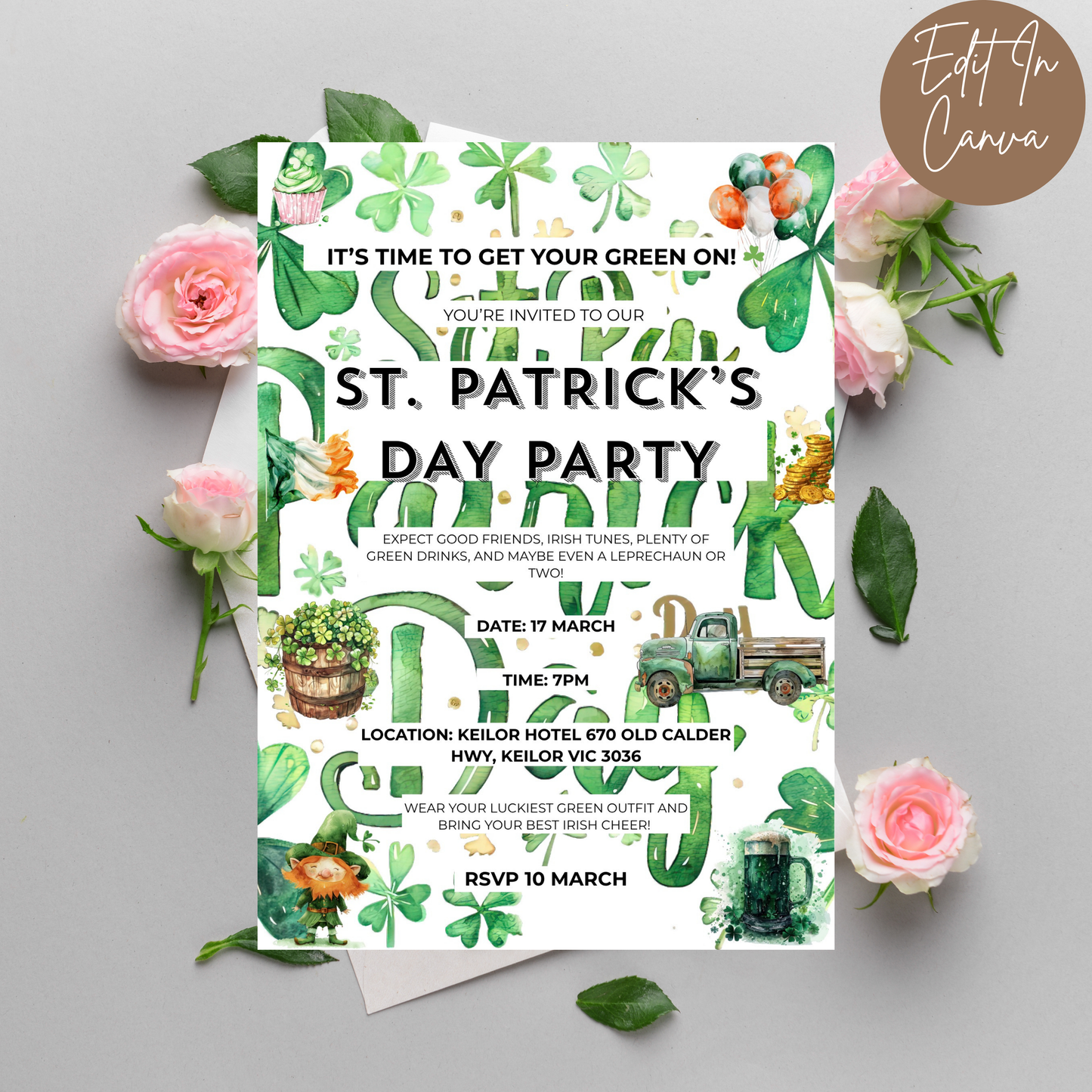 St Patricks Day Invitation