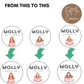 5th Birthday Cupcake Toppers Girl