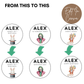 40th Birthday Cupcake Toppers Man