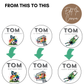 7th Birthday Cupcake Toppers Boy