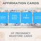 40 IVF Pregnancy Milestone Cards