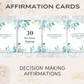30 Decision Making Affirmation Cards