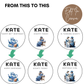 80th Birthday Cupcake Toppers Girl