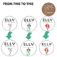 4th Birthday Party Cupcake Toppers Girl