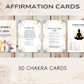 30 Chakra Affirmation Cards