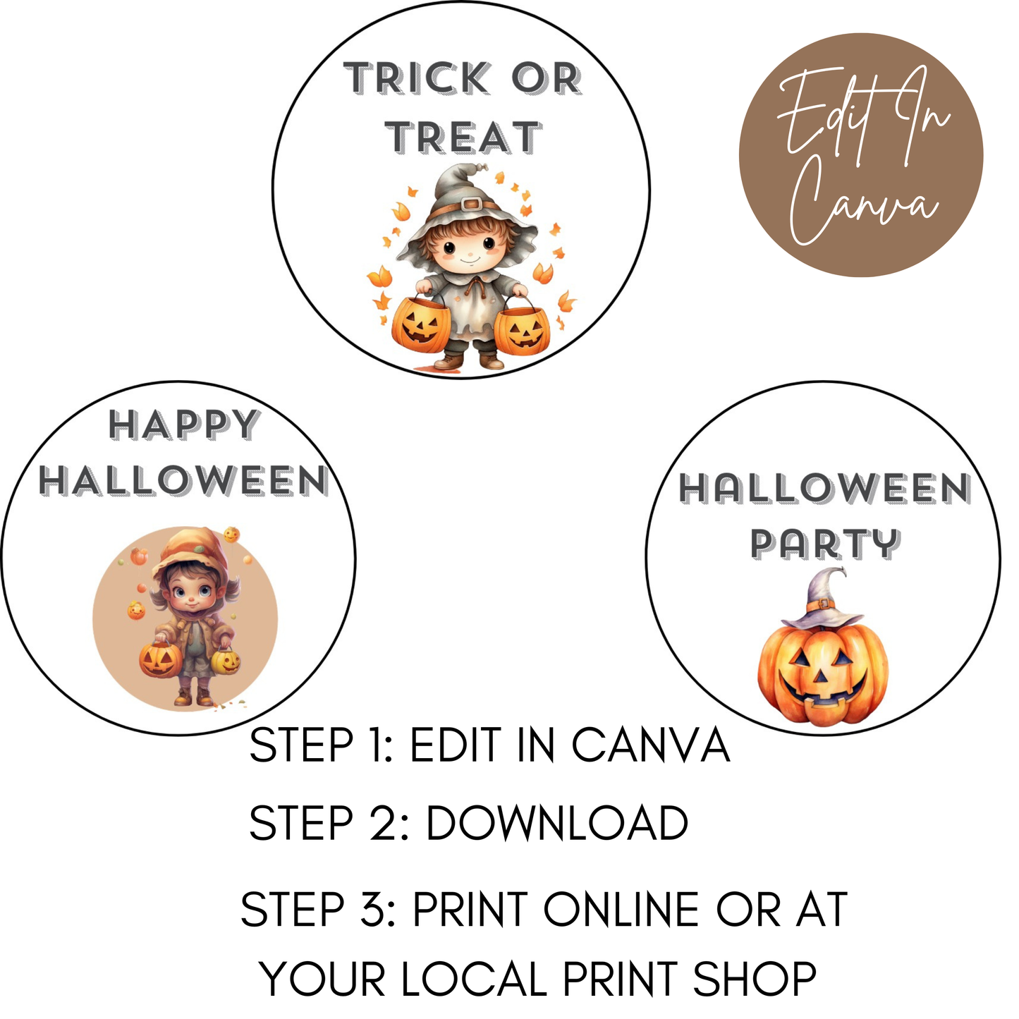 Halloween Cupcake Toppers
