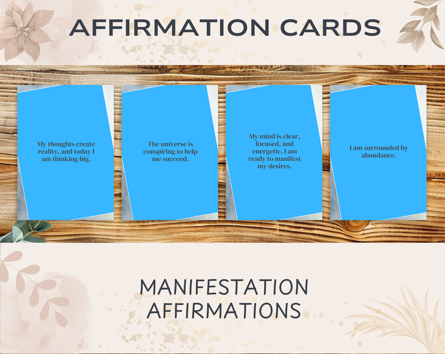 25 Manifestation Affirmation Cards