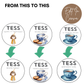 7th Birthday Cupcake Toppers Girl