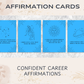 20 Confident Career Affirmation Cards