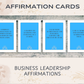 30 Business Leadership Affirmation Cards