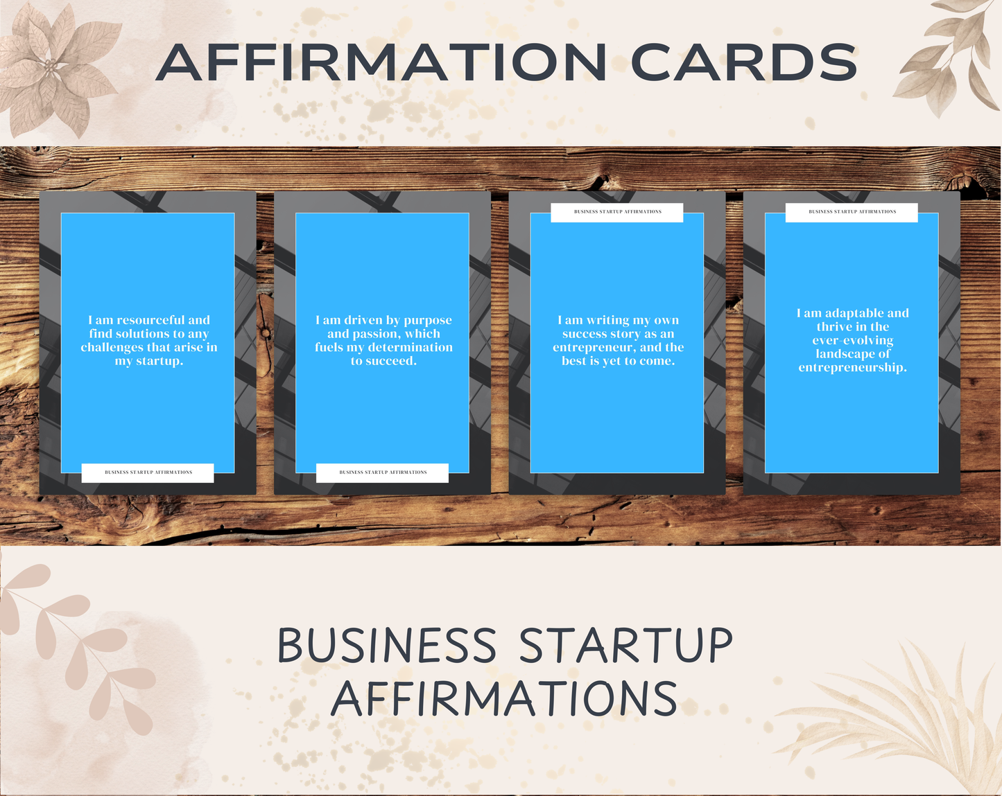 30 Business Startup Affirmation Cards