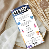 20th Birthday Menu Female