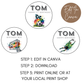 7th Birthday Cupcake Toppers Boy
