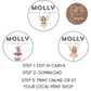 8th Birthday Cupcake Toppers Girl