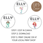 4th Birthday Party Cupcake Toppers Girl