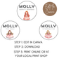 5th Birthday Cupcake Toppers Girl
