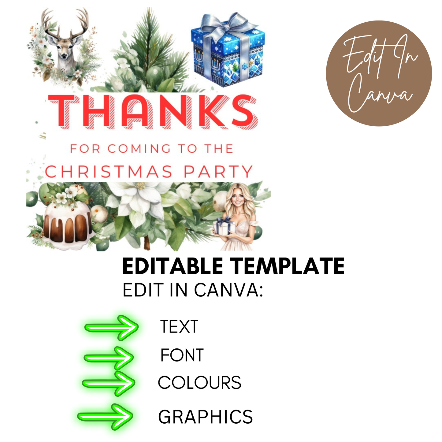 Christmas Thank You Tag